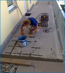 Oprava betonové terasy